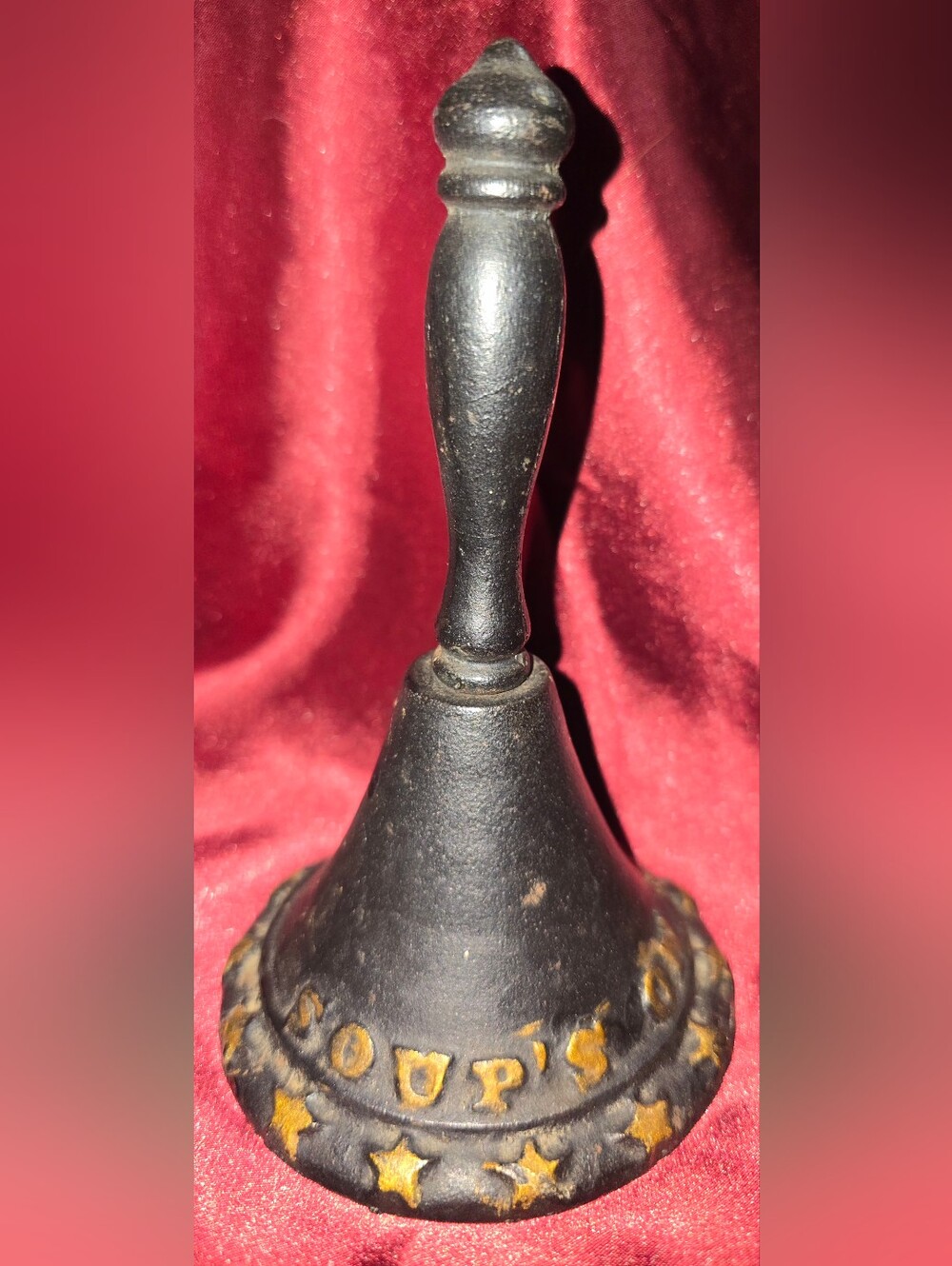 Vintage Cast Iron Soups On Dinner Bell
